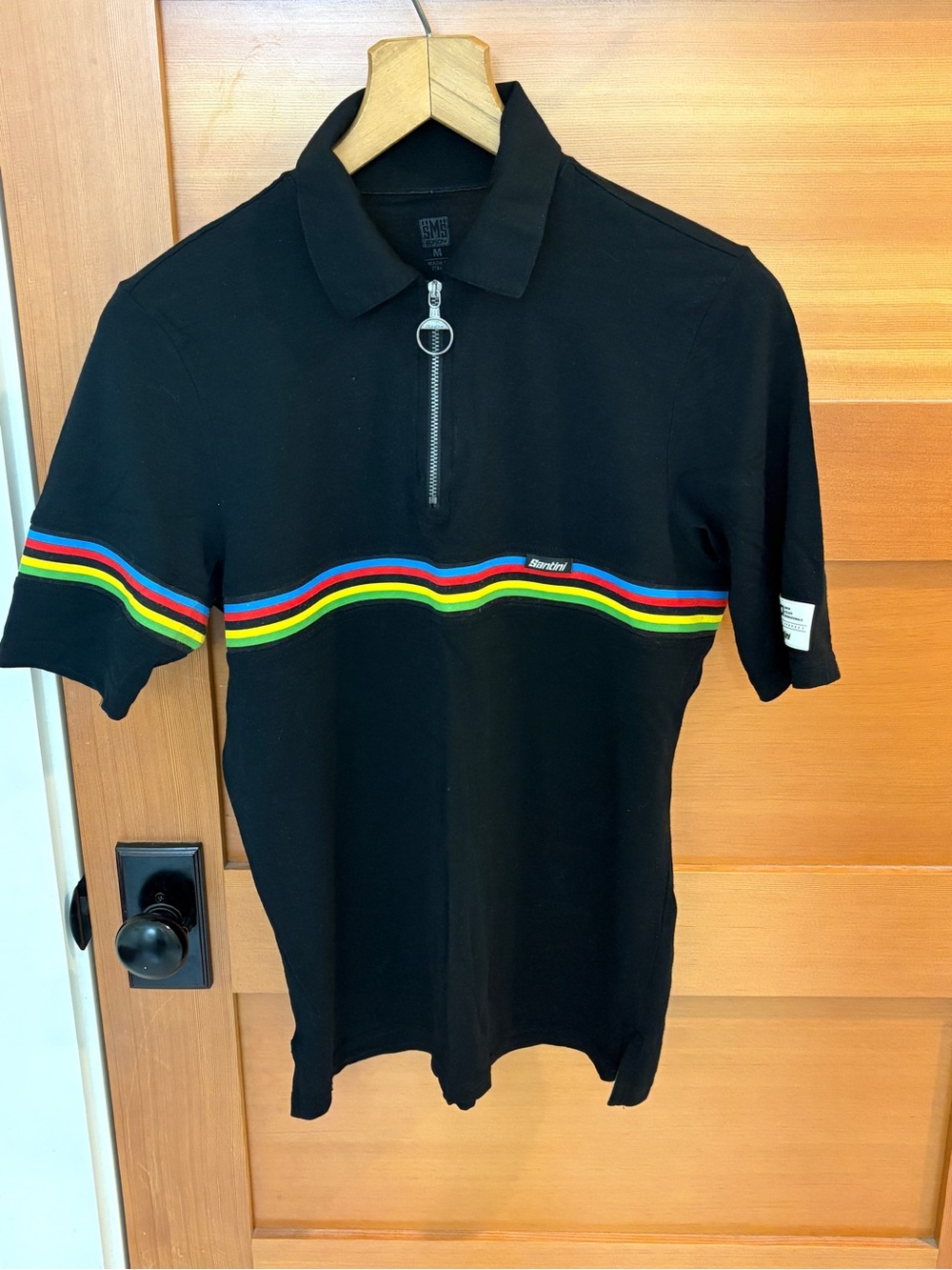 Santini UCI World Champion Rainbow Polo Shirt